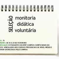  Edital N.º 06/2020 - do Processo Seletivo Interno para Monitoria Didática Voluntária 