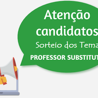 Professor substituto — Edital Nº 33/2021 - Sorteio dos temas das provas de desempenho didático
