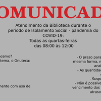 COVID-19 | Atendimento da Biblioteca