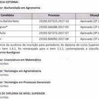 Resultado Homologado