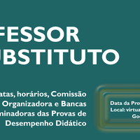 Confira a data, os horários e as bancas examinadoras das provas de desempenho didático do edital Nº 62/2023